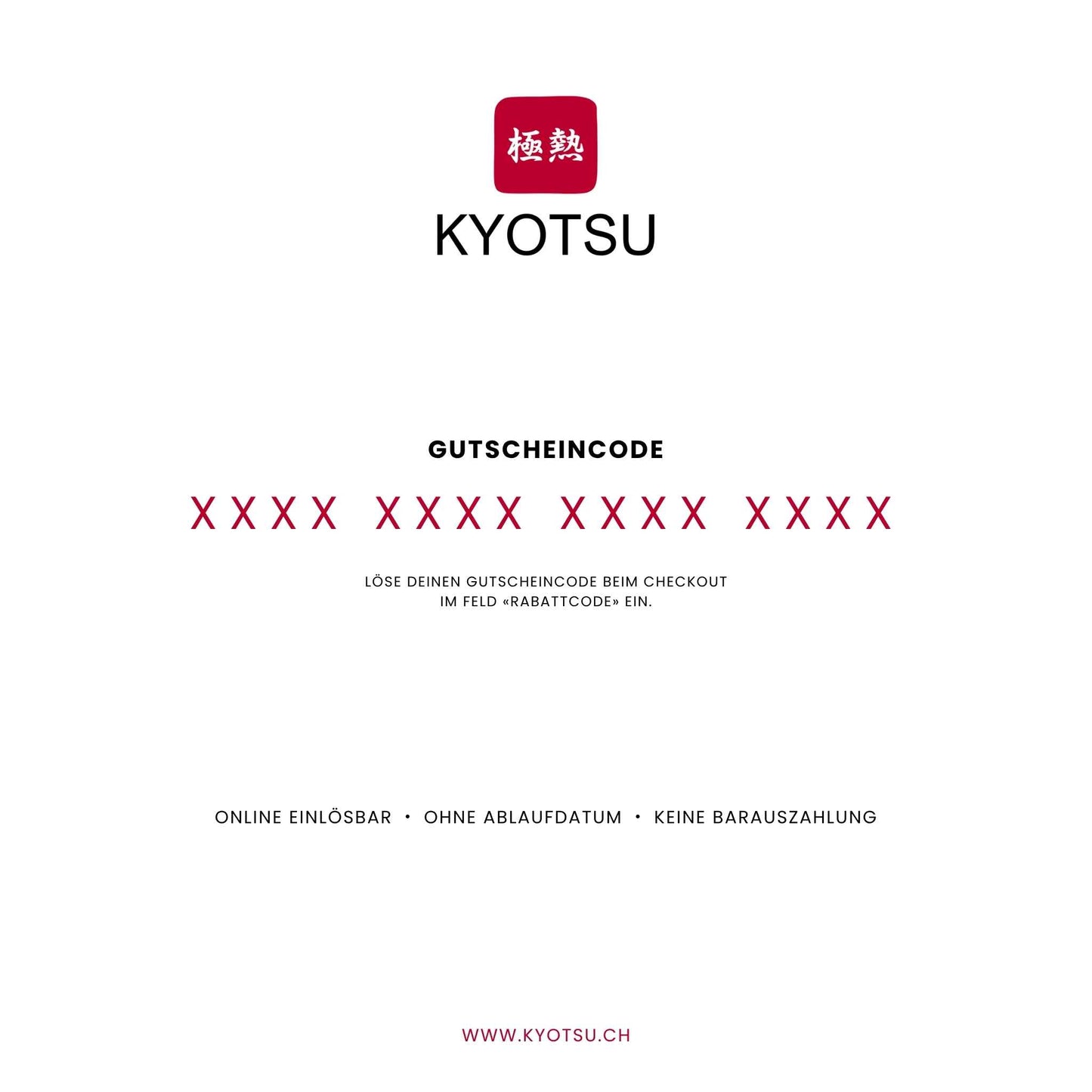 Rückseite des Kyotsu Geschenkgutscheines