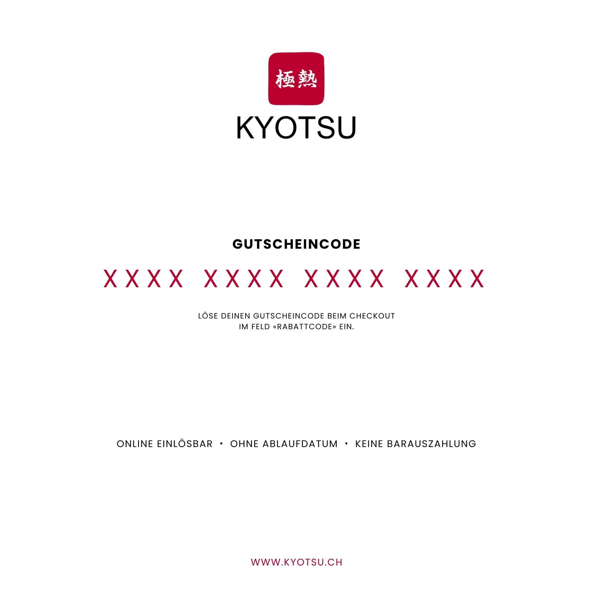 Rückseite des Kyotsu Geschenkgutscheines